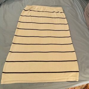 H&M Cream and Navy blue stripe